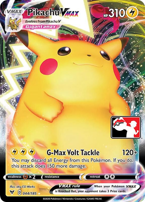 Pikachu VMAX 044/185 Holofoil Prize Pack Series Cards Pikachu VMAX 044/185 Holofoil Prize Pack Series Cards