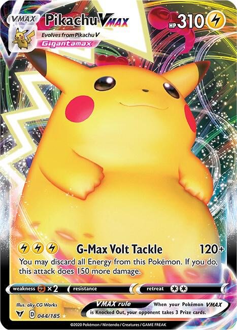 Pikachu VMAX 044/185 Holofoil SWSH04: Vivid Voltage Pikachu VMAX 044/185 Holofoil SWSH04: Vivid Voltage