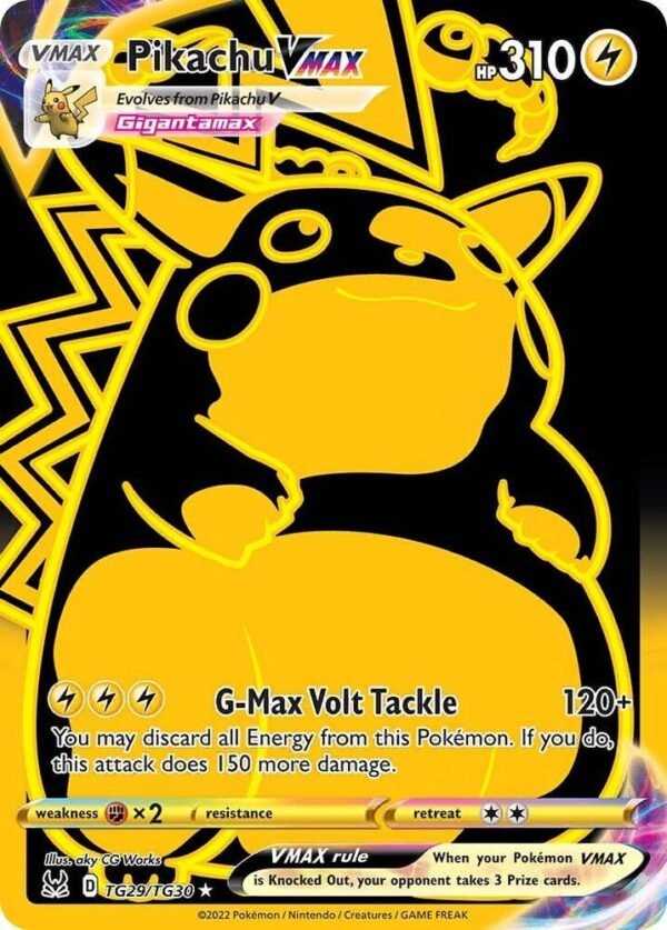 Pikachu VMAX (Secret) TG29/TG30 Holofoil SWSH11: Lost Origin Trainer Gallery