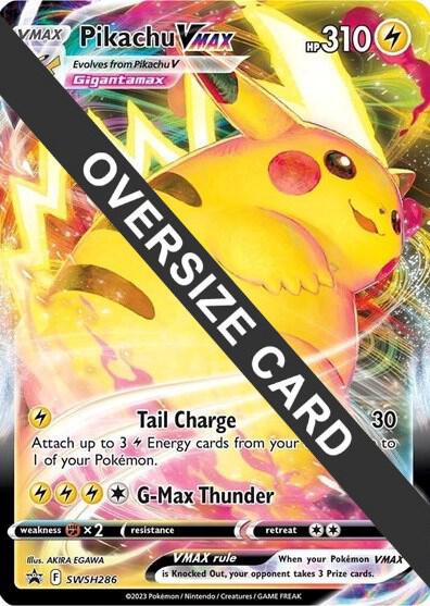 Pikachu VMAX SWSH286 Holofoil Jumbo Cards Pikachu VMAX SWSH286 Holofoil Jumbo Cards