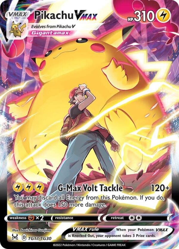 Pikachu VMAX TG17/TG30 Holofoil SWSH11: Lost Origin Trainer Gallery Pikachu VMAX TG17/TG30 Holofoil SWSH11: Lost Origin Trainer Gallery