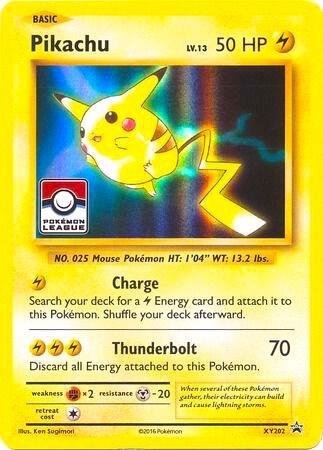 Pikachu XY202 (Pokemon League) Holofoil League & Championship Cards Pikachu XY202 (Pokemon League) Holofoil League & Championship Cards