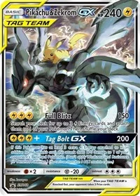Pikachu & Zekrom GX | SM168 | Holofoil | SM Promos