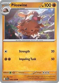 Piloswine | 078/159 | Reverse Holofoil | SV09: Journey Together