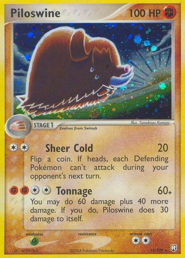 Piloswine 13/109 Holofoil Team Rocket Returns Piloswine 13/109 Holofoil Team Rocket Returns