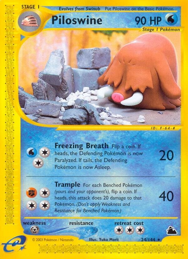 Piloswine (24) 024/144 Reverse Holofoil Skyridge Piloswine (24) 024/144 Reverse Holofoil Skyridge
