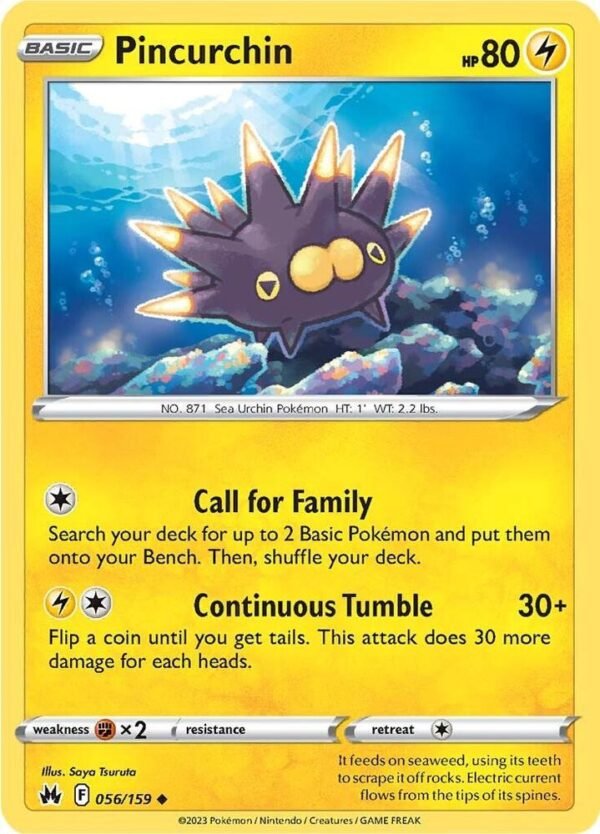 Pincurchin 056/159 Reverse Holofoil Crown Zenith Pincurchin 056/159 Reverse Holofoil Crown Zenith