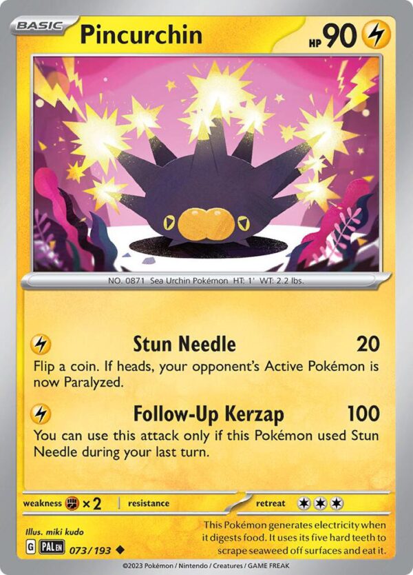Pincurchin 073/193 Reverse Holofoil SV02: Paldea Evolved