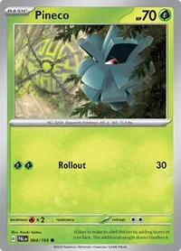 Pineco | 004/193 | Reverse Holofoil | SV02: Paldea Evolved