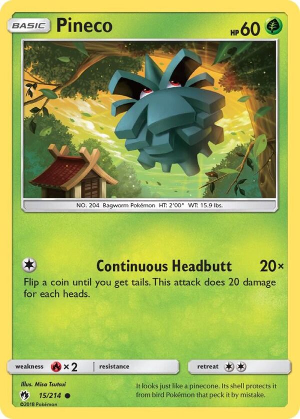 Pineco 15/214 Normal SM – Lost Thunder