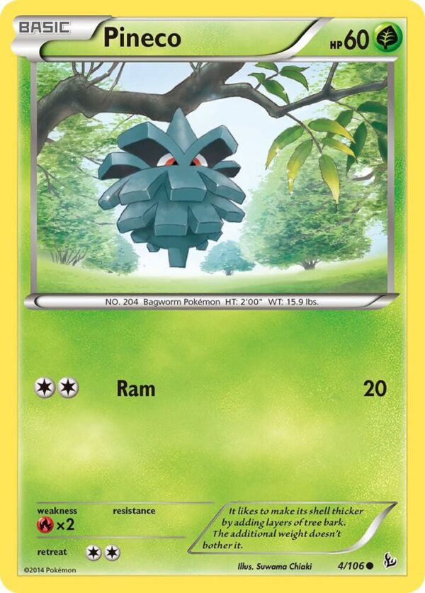 Pineco 4/106 Reverse Holofoil XY – Flashfire