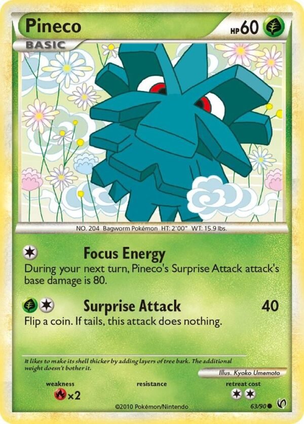Pineco (63) 63/90 Reverse Holofoil Undaunted