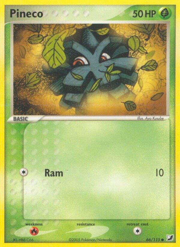 Pineco 66/115 Reverse Holofoil Unseen Forces