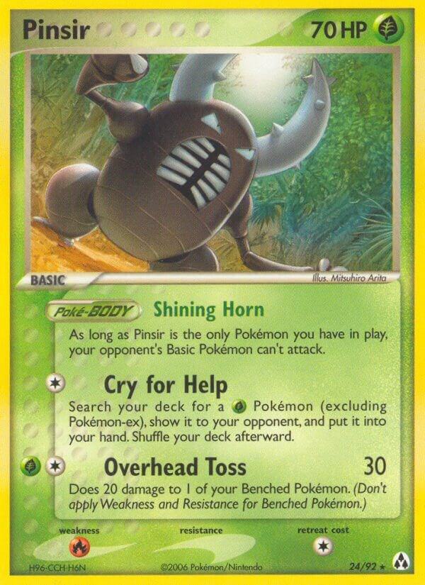 Pinsir 24/92 Reverse Holofoil Legend Maker