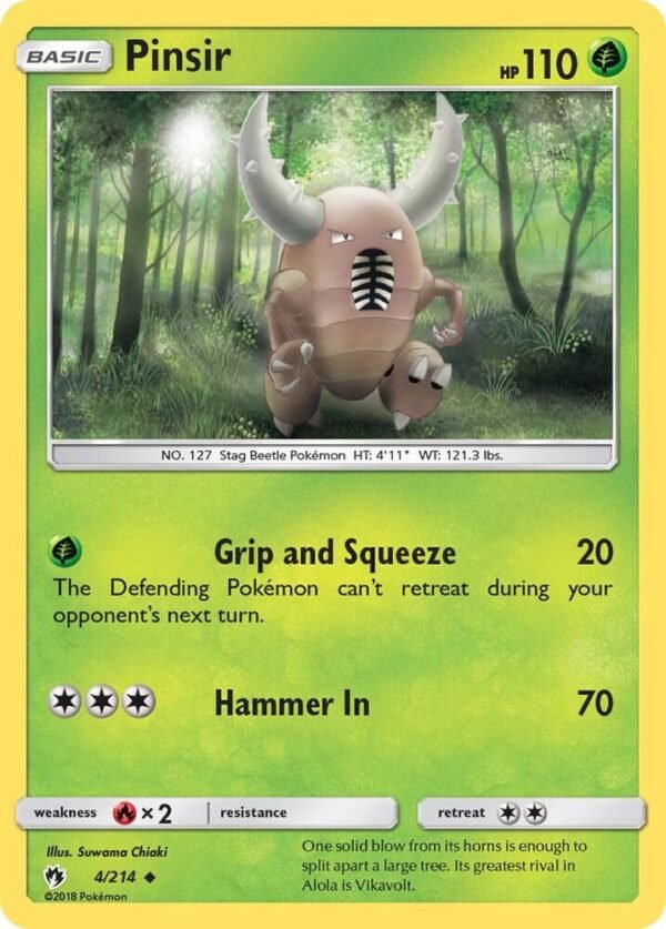 Pinsir 4/214 Normal SM – Lost Thunder