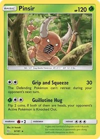 Pinsir | 9/181 | Reverse Holofoil | SM - Team Up