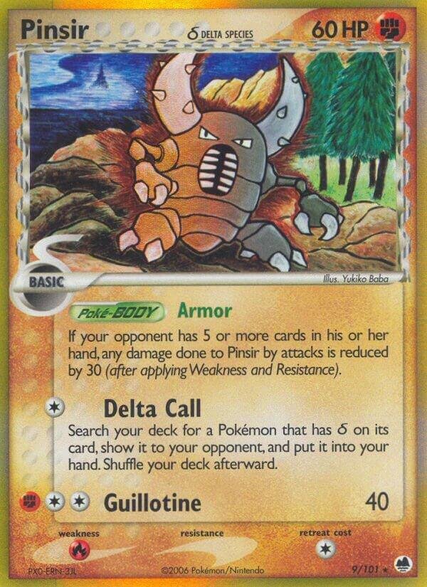 Pinsir (Delta Species) 9/101 Reverse Holofoil Dragon Frontiers Pinsir (Delta Species) 9/101 Reverse Holofoil Dragon Frontiers