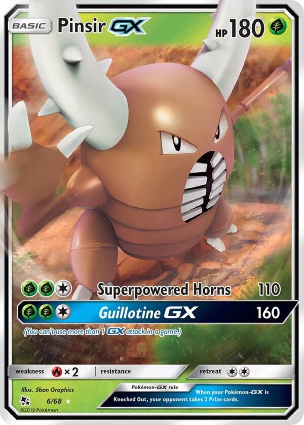 Pinsir GX 6/68 Holofoil Hidden Fates