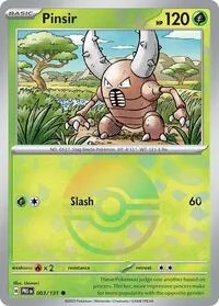 Pinsir (Poke Ball Pattern) | 003/131 | Holofoil | SV: Prismatic Evolutions Pinsir (Poke Ball Pattern) | 003/131 | Holofoil | SV: Prismatic Evolutions