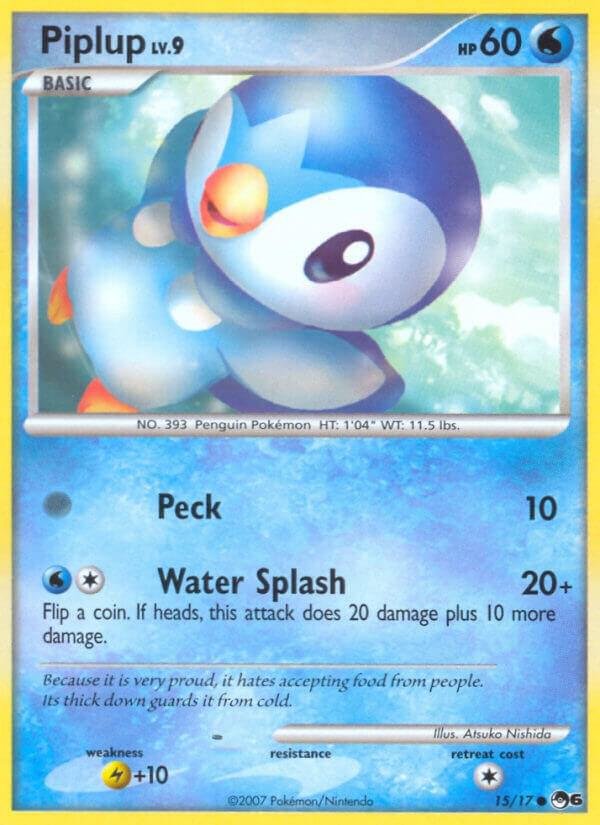 Piplup 015/017 Normal POP Series 6