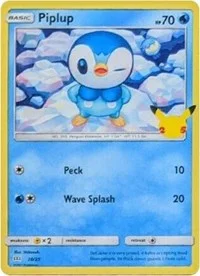 Piplup | 20/25 | 020/025 | Holofoil | McDonald's 25th Anniversary Promos