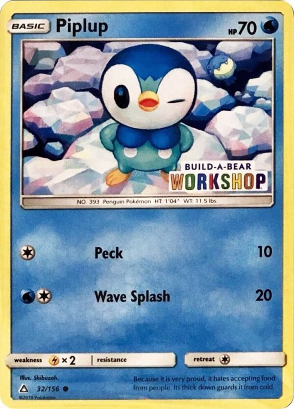 Piplup 32/156 (Build-A-Bear Workshop Exclusive) 032/156 Normal Miscellaneous Cards & Products