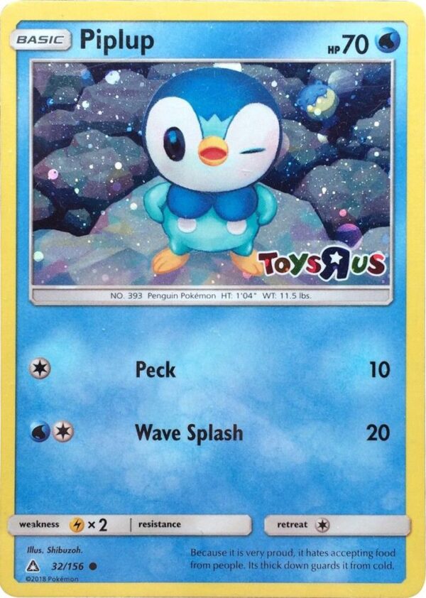 Piplup 32/156 (Toys R Us) 032/156 Holofoil Miscellaneous Cards & Products