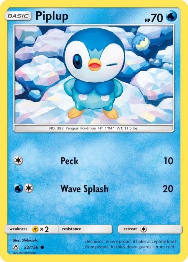 Piplup (32) 32/156 Reverse Holofoil SM – Ultra Prism