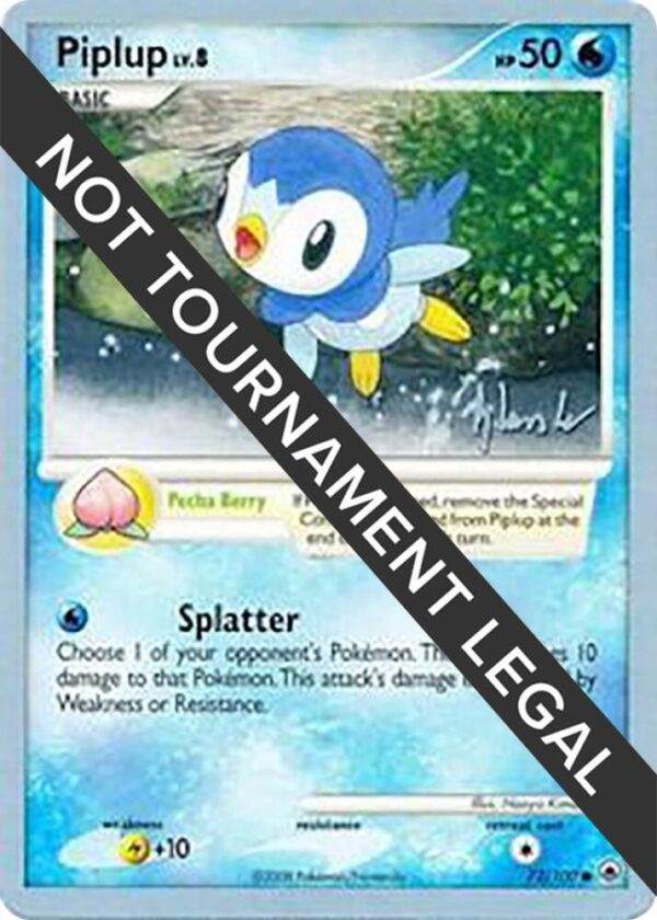 Piplup (72) 2008 (Dylan Lefavour) 72/100 Normal World Championship Decks