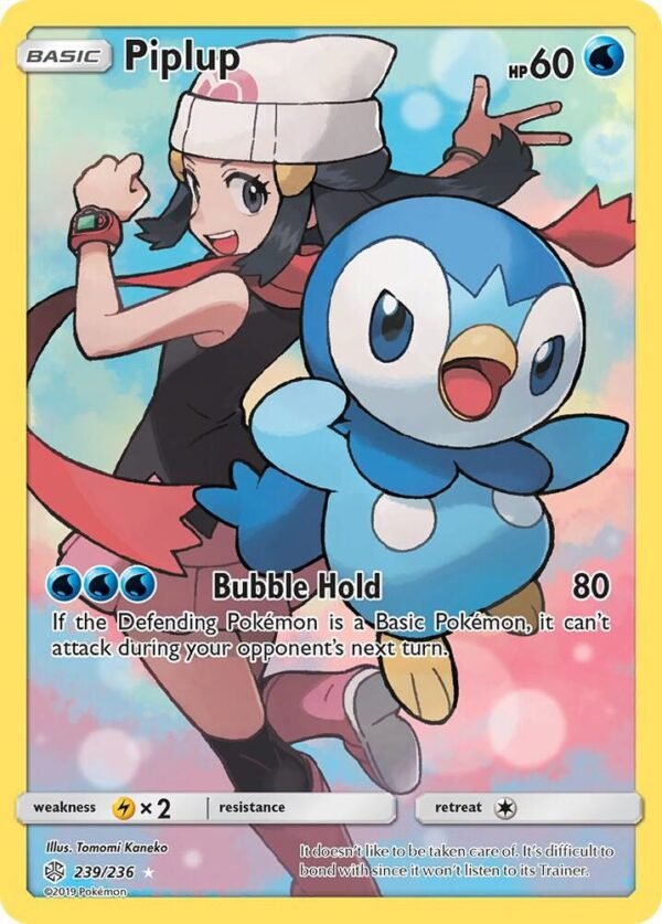 Piplup (Secret) 239/236 Holofoil SM – Cosmic Eclipse Piplup (Secret) 239/236 Holofoil SM – Cosmic Eclipse