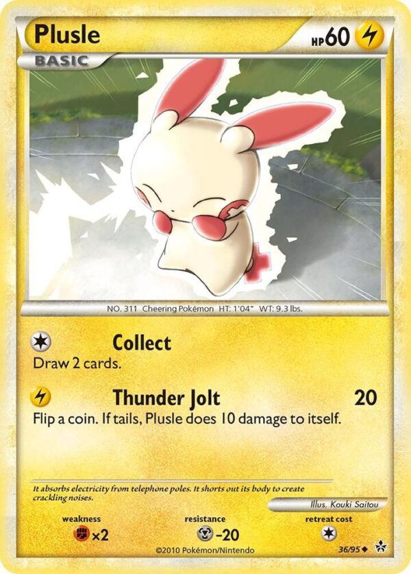 Plusle 36/95 Reverse Holofoil Unleashed