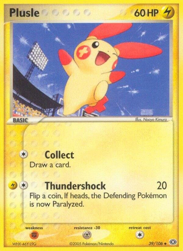 Plusle 39/106 Reverse Holofoil Emerald Plusle 39/106 Reverse Holofoil Emerald