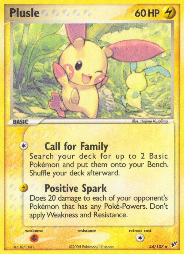Plusle 44/107 Reverse Holofoil Deoxys