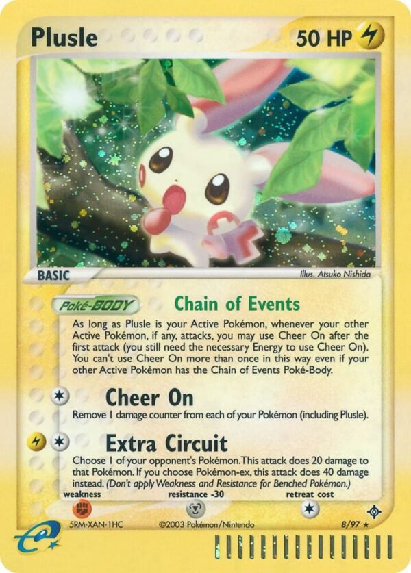 Plusle 8/97 Reverse Holofoil Dragon Plusle 8/97 Reverse Holofoil Dragon