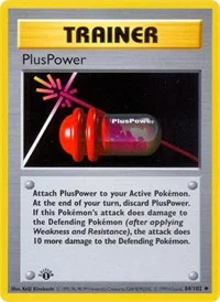 PlusPower | 084/102 | 1st Edition | Base Set (Shadowless)