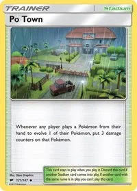 Po Town | 121/147 | Reverse Holofoil | SM - Burning Shadows
