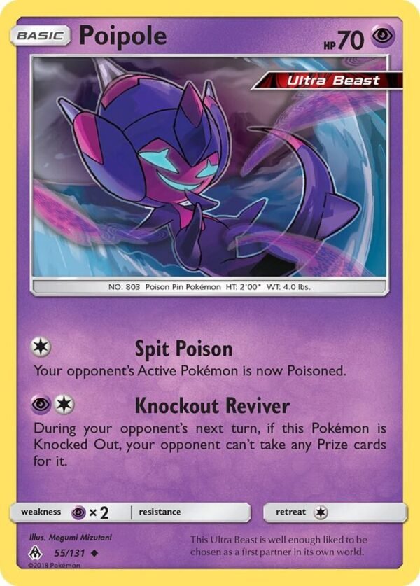 Poipole 55/131 Reverse Holofoil SM – Forbidden Light Poipole 55/131 Reverse Holofoil SM – Forbidden Light