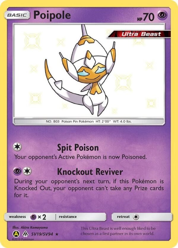 Poipole SV19/SV94 Holofoil Hidden Fates: Shiny Vault