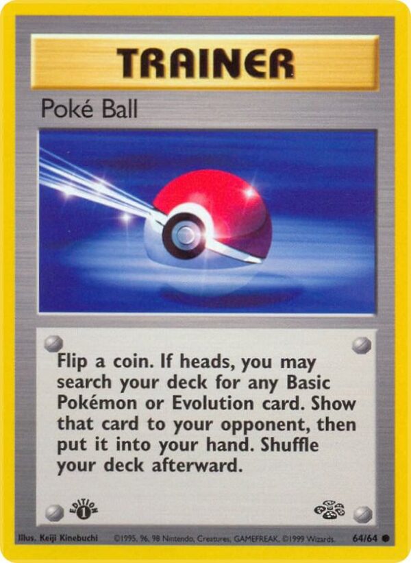 Poke Ball 64/64 1st Edition Jungle