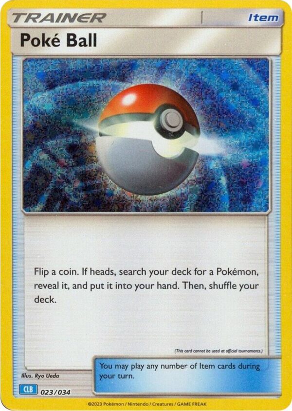 Poke Ball (CLB) 023/034 Holofoil Trading Card Game Classic