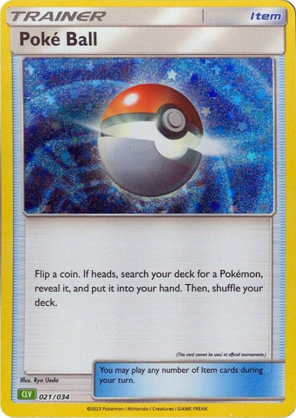 Poke Ball (CLV) 021/034 Holofoil Trading Card Game Classic