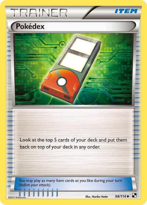 Pokedex 98/114 Normal Black and White Pokedex 98/114 Normal Black and White