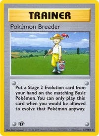 Pokemon Breeder | 076/102 | 1st Edition | Base Set (Shadowless)