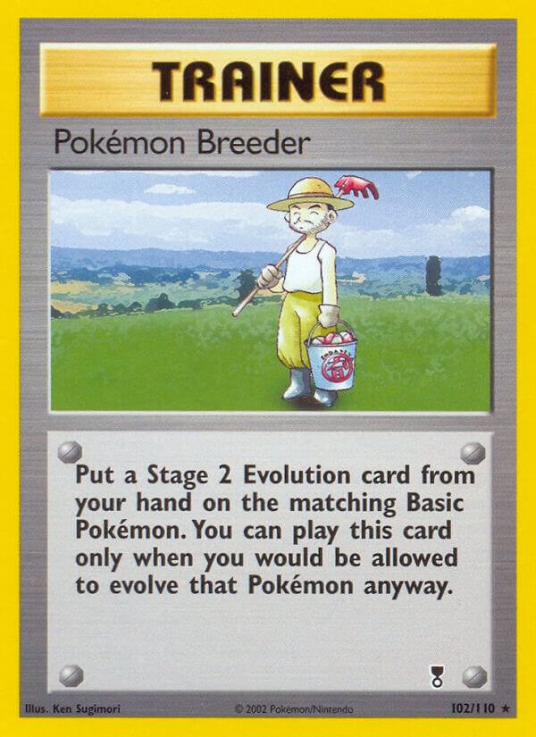 Pokemon Breeder 102/110 Reverse Holofoil Legendary Collection