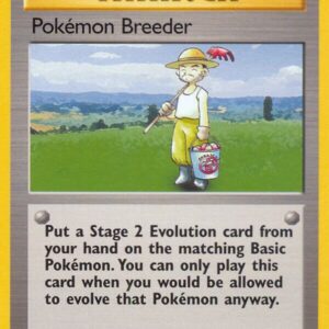 Pokemon Breeder 105/130 Normal Base Set 2