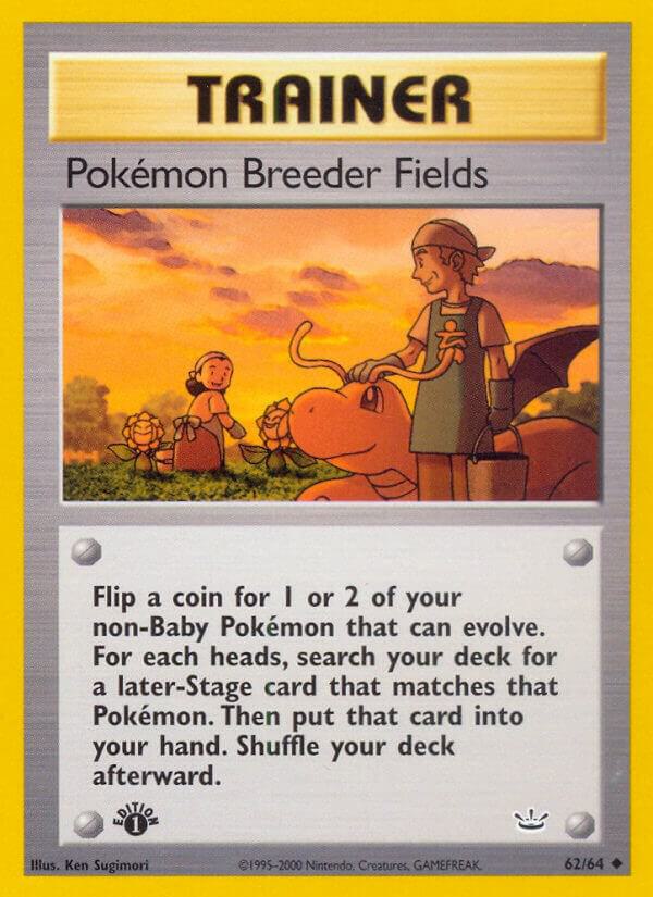 Pokemon Breeder Fields 62/64 1st Edition Neo Revelation Pokemon Breeder Fields 62/64 1st Edition Neo Revelation