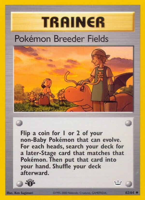 Pokemon Breeder Fields 62/64 Unlimited Neo Revelation