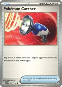 Pokemon Catcher | 187/198 | Normal | SV01: Scarlet & Violet Base Set Pokemon Catcher | 187/198 | Normal | SV01: Scarlet & Violet Base Set