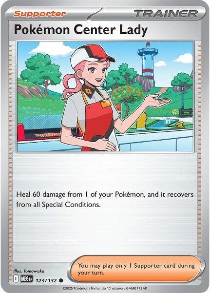 Pokemon Center Lady 123/132 Normal ME01: Mega Evolution