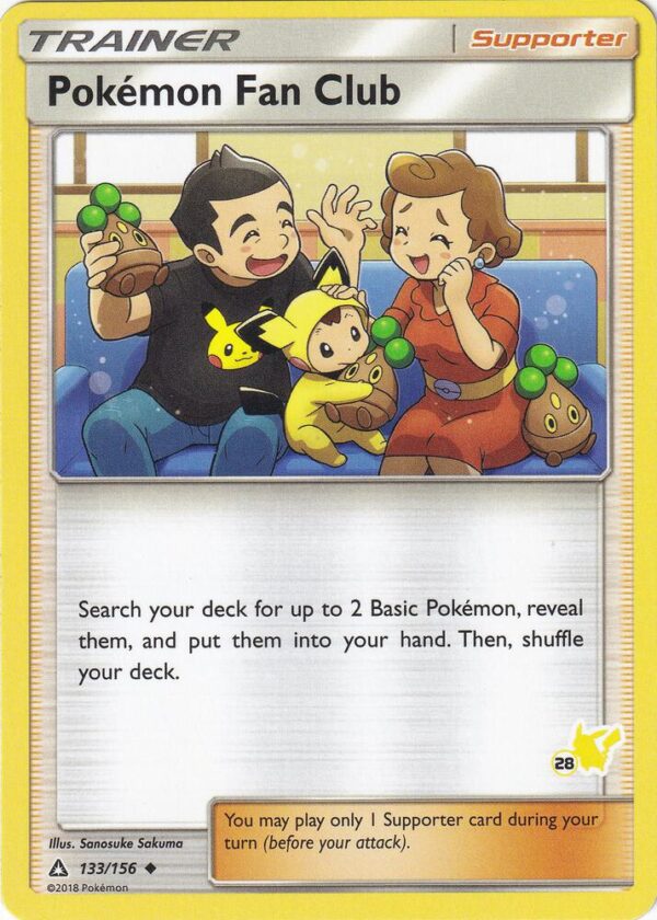 Pokemon Fan Club 133/156 (#28 Pikachu Stamped) Normal Battle Academy Pokemon Fan Club 133/156 (#28 Pikachu Stamped) Normal Battle Academy